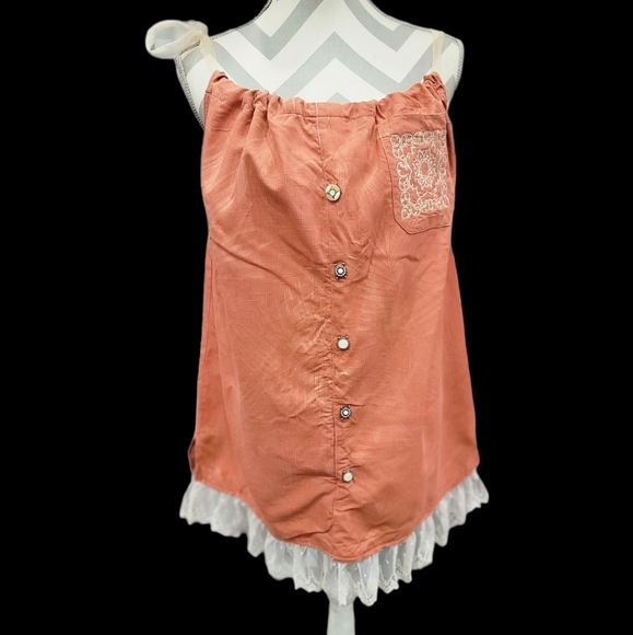 Tops - One of a kind hand embellished sleevless blouse L/XL